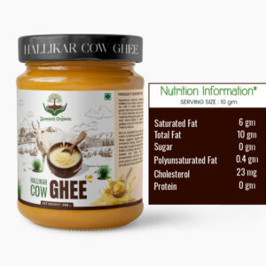Organic Hallikar Cow Ghee – 250ml